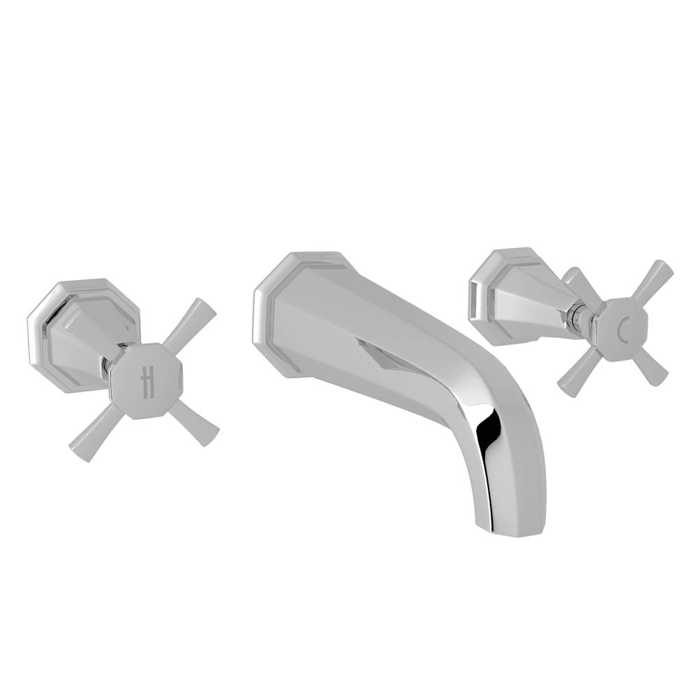 Perrin & Rowe Wall Mounted Bathroom Sink Faucets item U.3171X-APC/TO-2