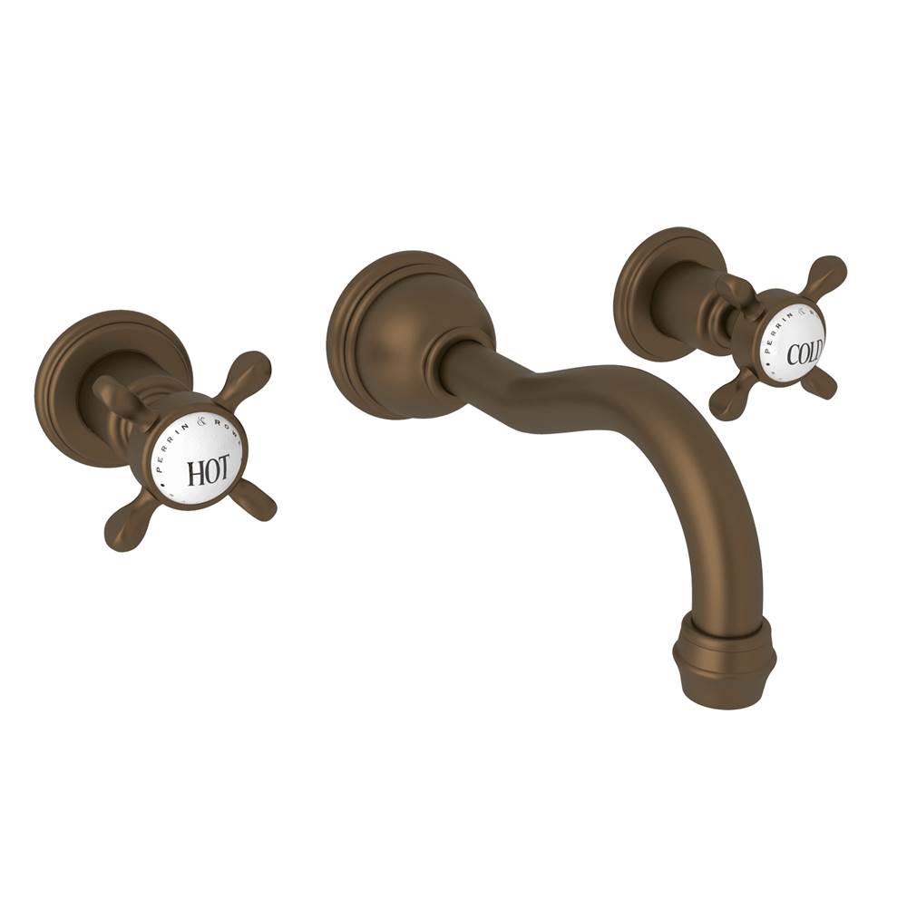 Perrin & Rowe Wall Mounted Bathroom Sink Faucets item U.3791X-EB/TO-2