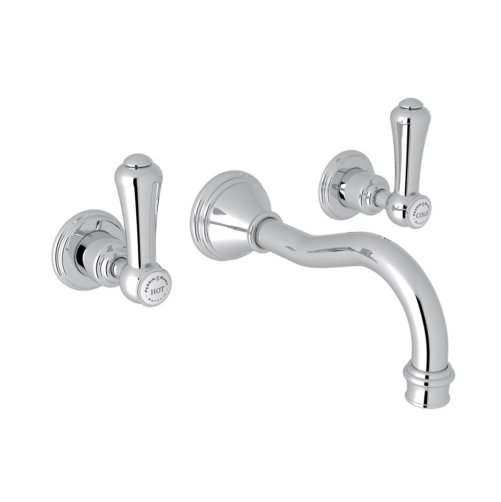 Perrin & Rowe Wall Mounted Bathroom Sink Faucets item U.3793LSP-APC/TO-2