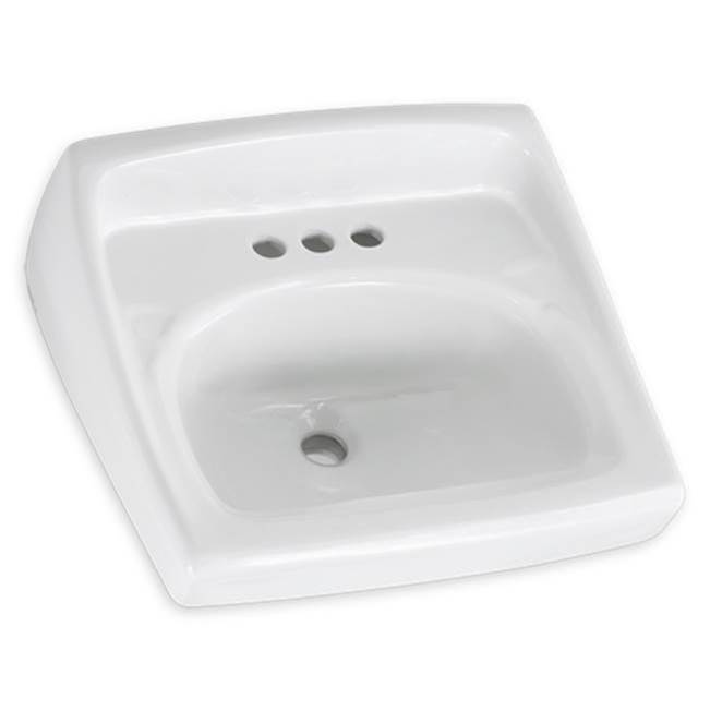 American Standard Canada Lucerne™ Wall-Hung Sink Less Overflow With 8-Inch Widespread