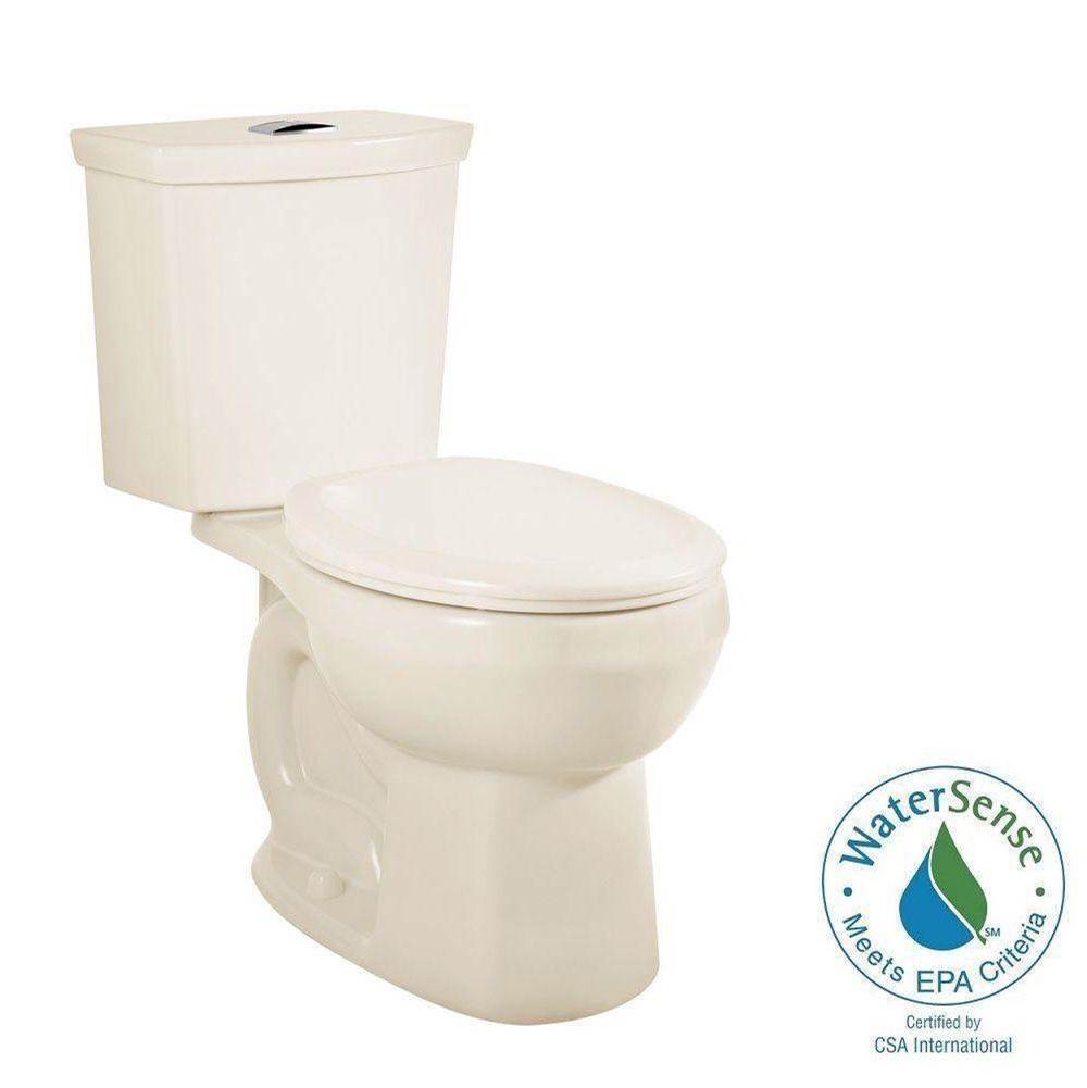 Bathworks ShowroomsAmerican Standard CanadaH2Option® Two-Piece Dual Flush 1.28 gpf/4.8 Lpf and 0.92 gpf/3.5 Lpf Standard Height Round Front Toilet Less Seat