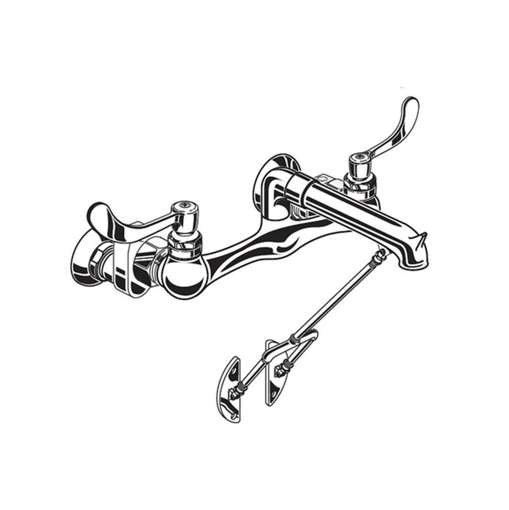 Bathworks ShowroomsAmerican Standard CanadaBottom Brace Wall-Mount Service Sink Faucet With 12-Inch Spout and Offset Shanks
