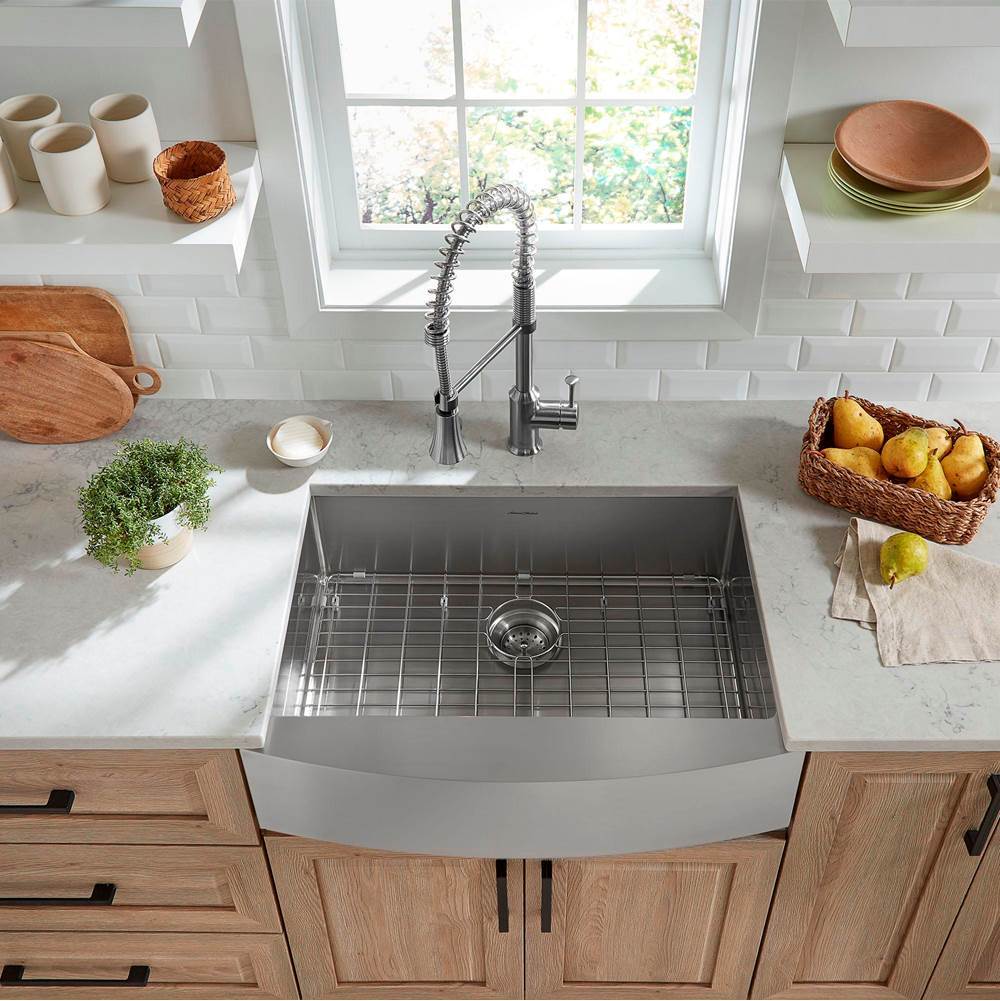 Bathworks ShowroomsAmerican Standard CanadaPekoe® 30 x 22-Inch Stainless Steel Single Bowl Farmhouse Kitchen Sink