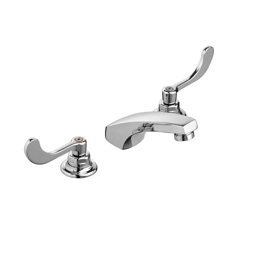 Bathworks ShowroomsAmerican Standard CanadaMonterrey® 8-Inch Widespread Cast Faucet With Wrist Blade Handles 0.5 gpm/1.9 Lpm With Flexible Underbody