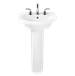 American Standard Canada - 0403400.020 - Complete Pedestal Bathroom Sinks