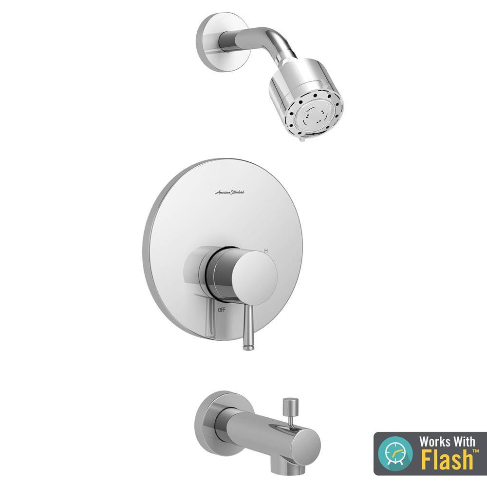 American Standard Canada Serin® 2.5 gpm/9.5 L/min Shower Trim Kit With 3-Function Shower Head, Double Ceramic Pressure Balance Cartridge With Lever Handle