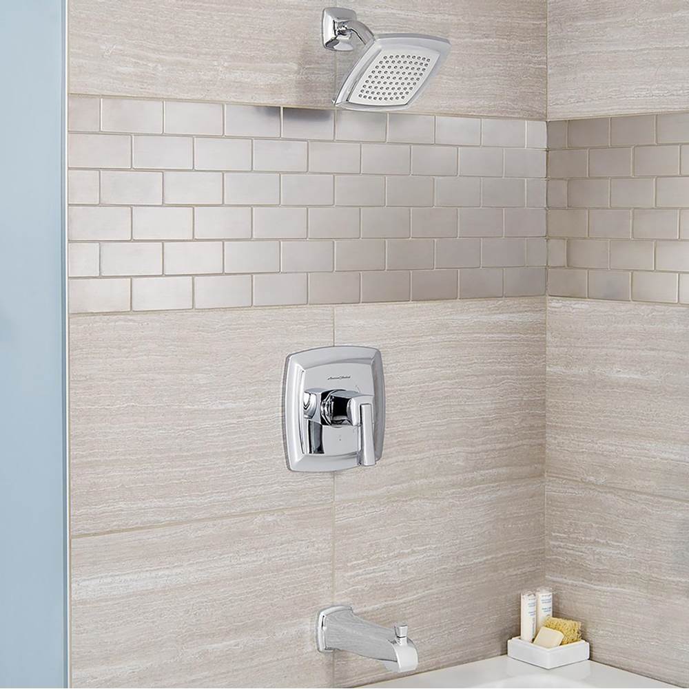 Bathworks ShowroomsAmerican Standard CanadaTownsend® 2.5 gpm/9.5L/min Tub and Shower Trim Kit With Rain Showerhead, Double Ceramic Pressure Balance Cartridge With Lever Handle