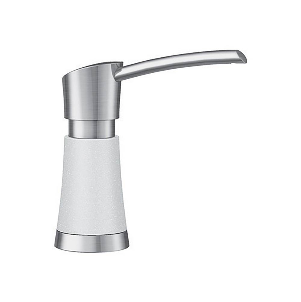 Bathworks ShowroomsBlanco CanadaArtona Soap Dispenser Pvd Steel/White