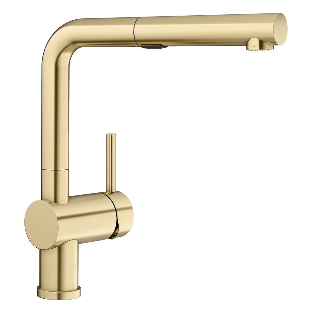 Bathworks ShowroomsBlanco CanadaLinus Pull Out 1.5 Gpm Satin Gold