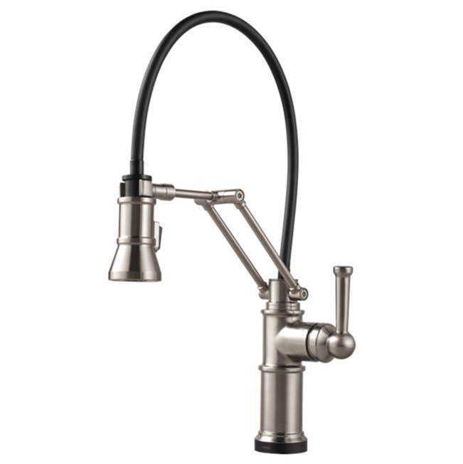 Bathworks ShowroomsBrizo CanadaSingle Handle Articulating Arm Kitchen Faucet With Smarttouc