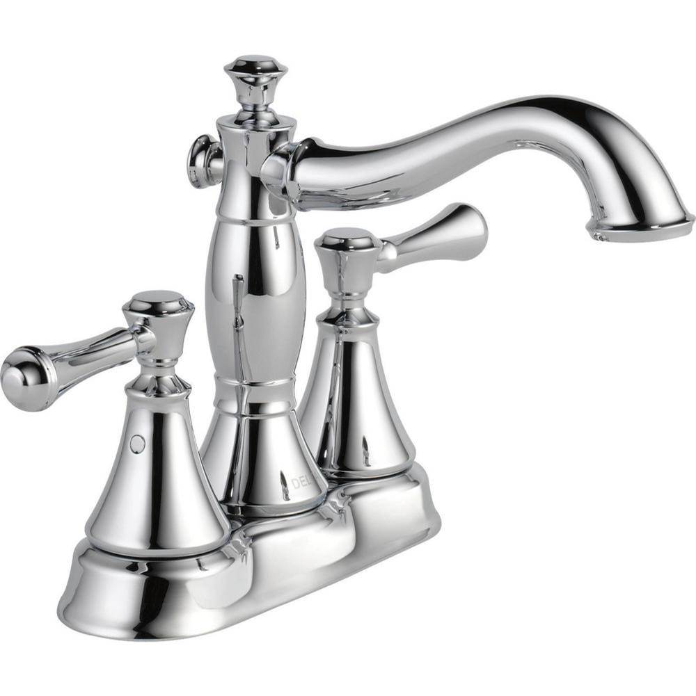 Bathworks ShowroomsDelta CanadaCassidy™ Two Handle Centerset Bathroom Faucet - Metal Pop-Up