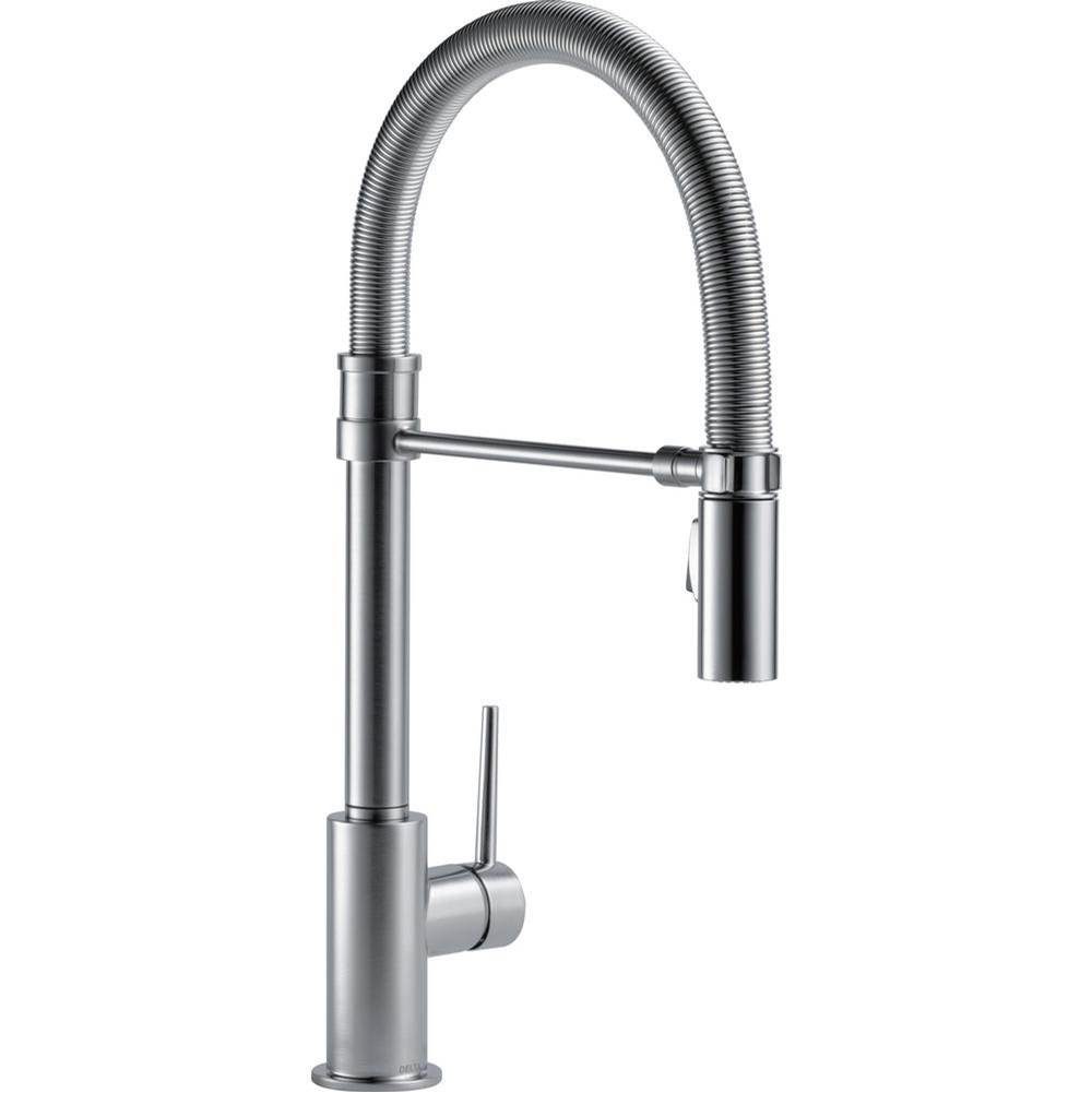 Bathworks ShowroomsDelta CanadaTrinsic® Single-Handle Pull-Down Spring Kitchen Faucet