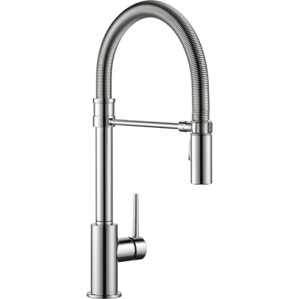 Bathworks ShowroomsDelta CanadaTrinsic® Single-Handle Pull-Down Spring Kitchen Faucet