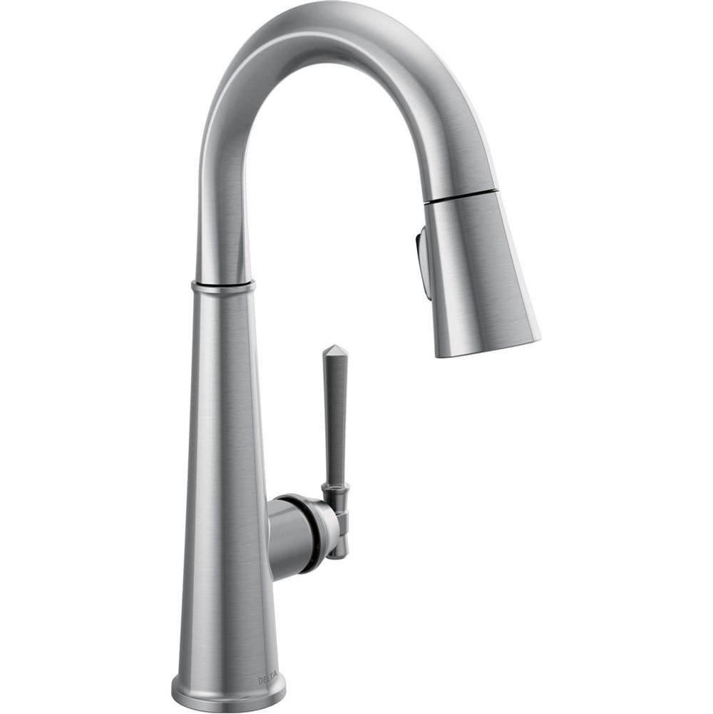 Bathworks ShowroomsDelta CanadaEmmeline™ Single Handle Pull Down Bar/Prep Faucet