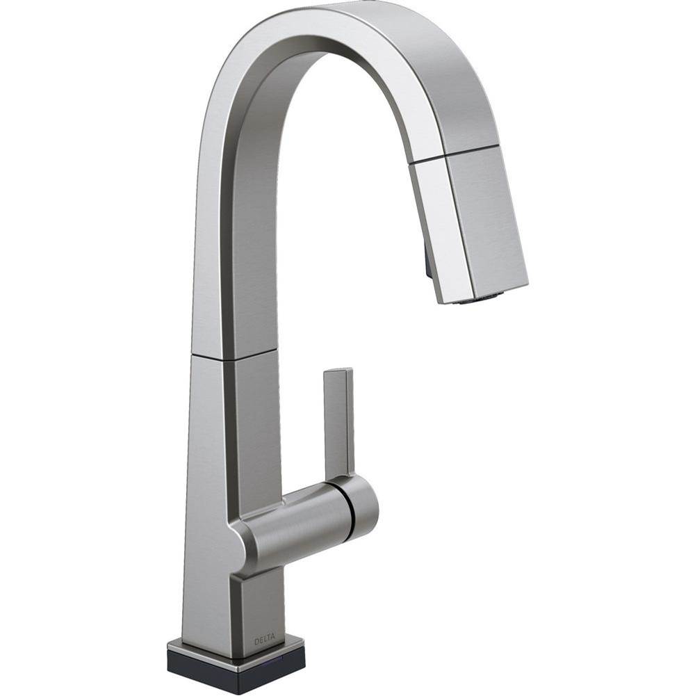 Bathworks ShowroomsDelta CanadaPivotal™ Single Handle Pull Down Bar/Prep Faucet With Touch2O Technology