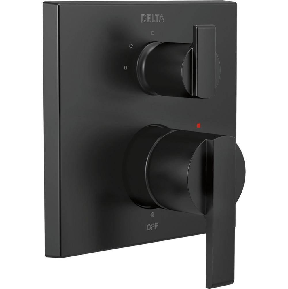 Bathworks ShowroomsDelta CanadaAra® Angular Modern Monitor® 14 Series Valve Trim with 3-Setting Integrated Diverter