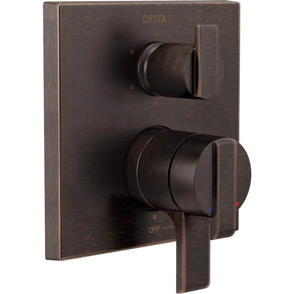 Bathworks ShowroomsDelta CanadaAra® Angular Modern Monitor® 17 Series Valve Trim with 6-Setting Integrated Diverter