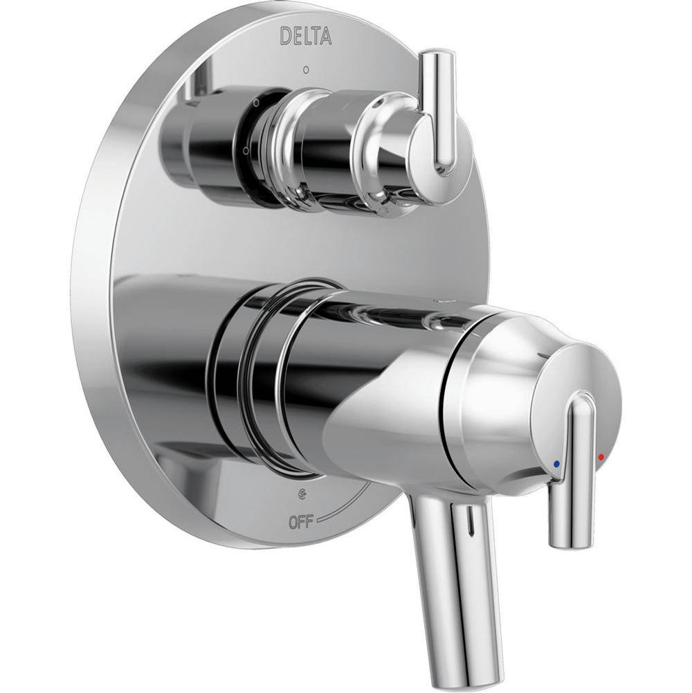 Bathworks ShowroomsDelta CanadaTrinsic® Contemporary Two Handle TempAssure® 17T Series Valve Trim with 3-Setting Integrated Diverter