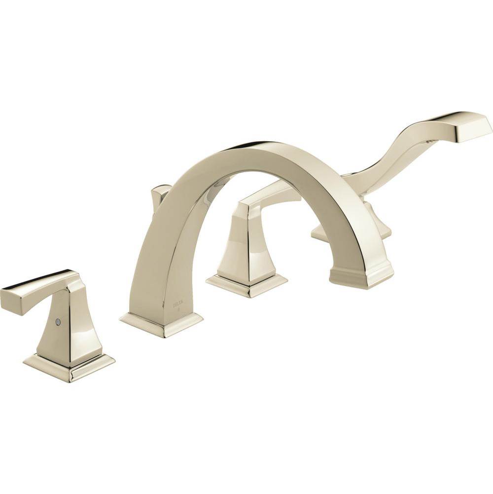 Delta Canada Deck Mount Roman Tub Faucets With Hand Showers item T4751-PN