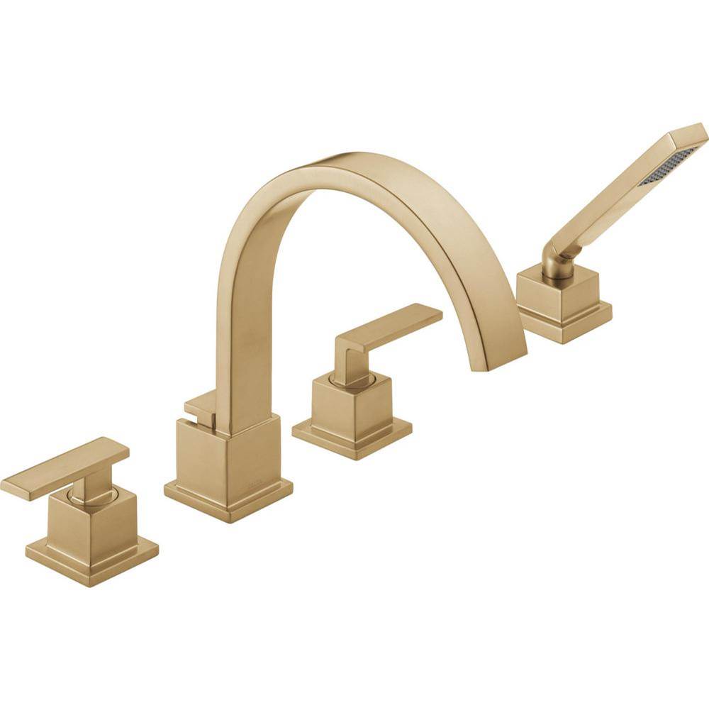 Delta Canada Deck Mount Roman Tub Faucets With Hand Showers item T4753-CZ
