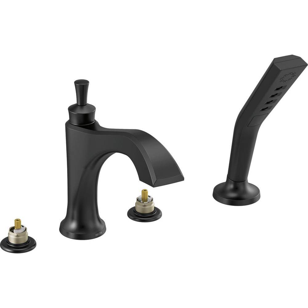 Delta Canada Deck Mount Roman Tub Faucets With Hand Showers item T4756-BLLHP