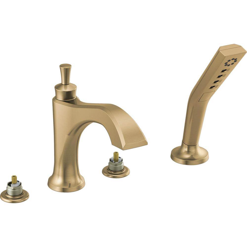 Delta Canada Deck Mount Roman Tub Faucets With Hand Showers item T4756-CZLHP