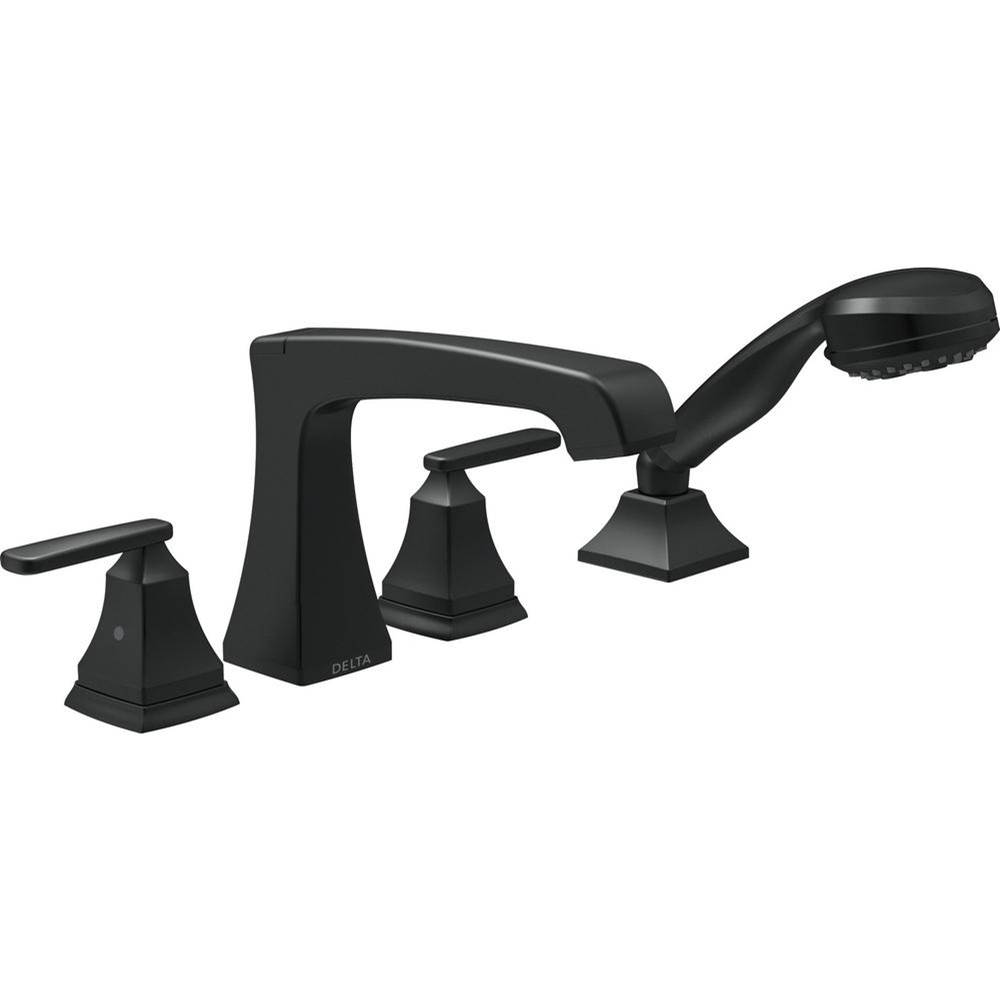 Delta Canada Deck Mount Roman Tub Faucets With Hand Showers item T4764-BL