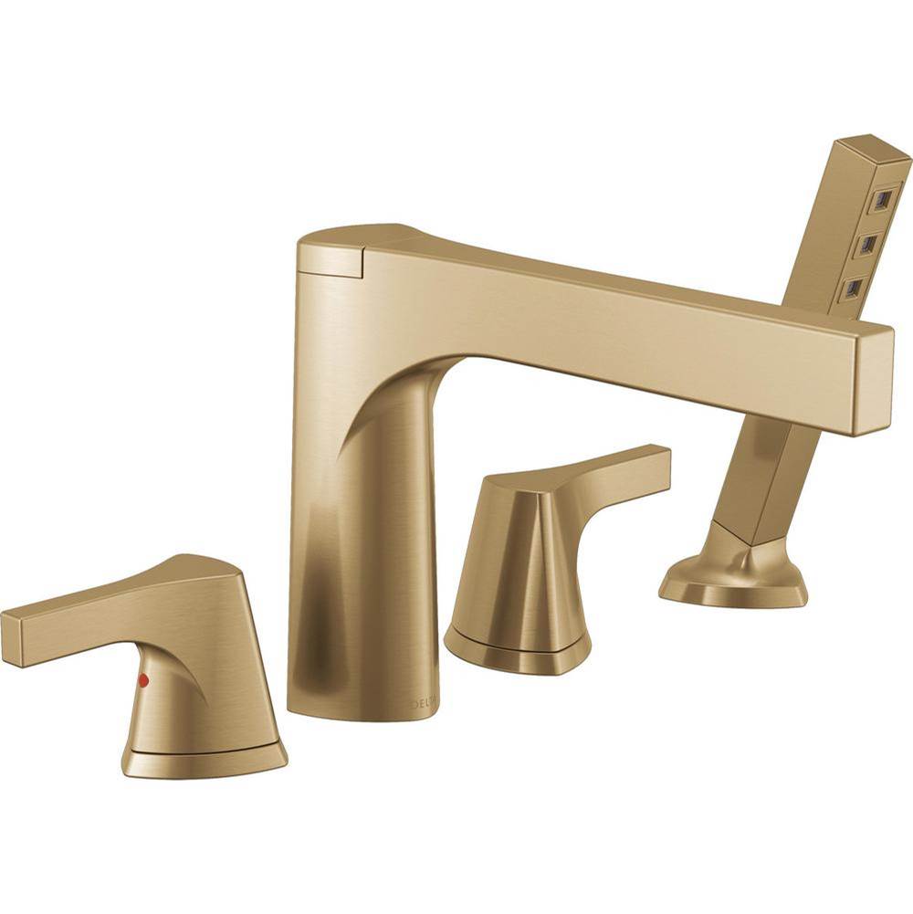 Delta Canada Deck Mount Roman Tub Faucets With Hand Showers item T4774-CZ