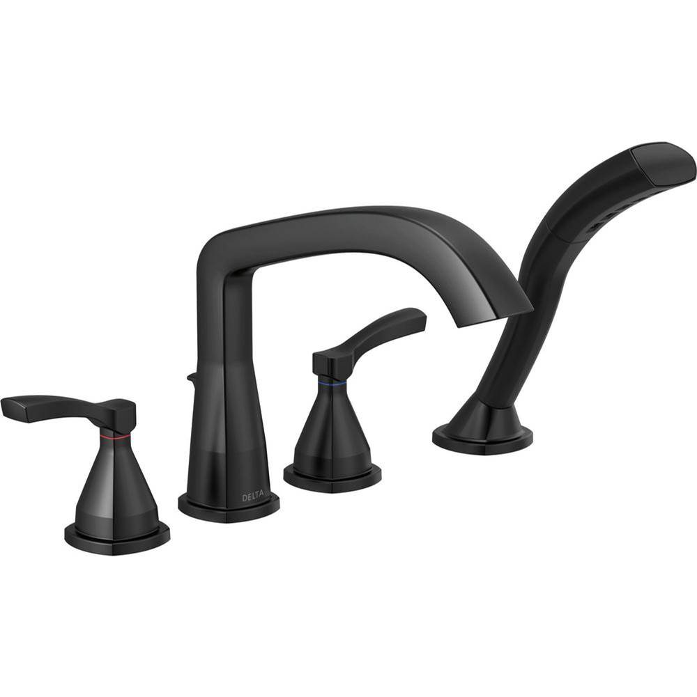 Delta Canada Deck Mount Roman Tub Faucets With Hand Showers item T4776-BL