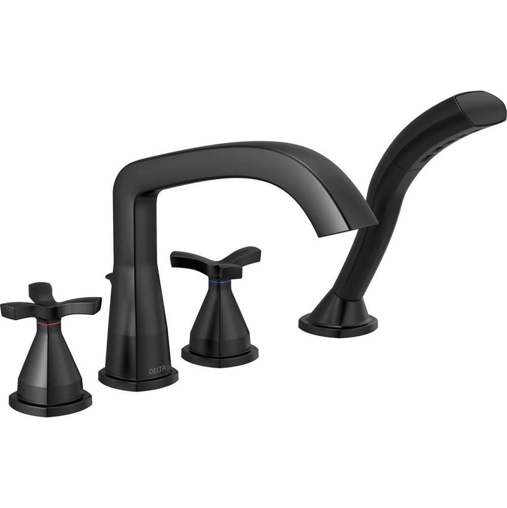 Delta Canada Deck Mount Roman Tub Faucets With Hand Showers item T47766-BL