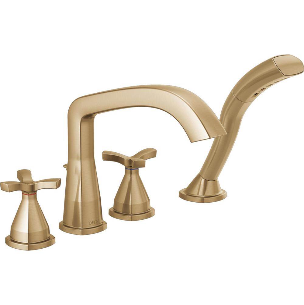 Delta Canada Deck Mount Roman Tub Faucets With Hand Showers item T47766-CZ