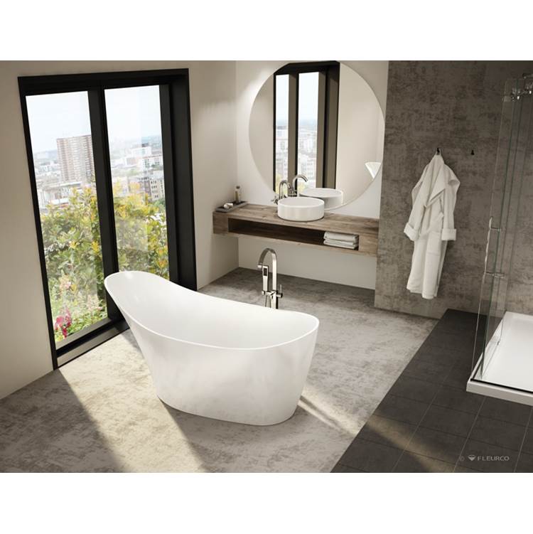 Bathworks ShowroomsFleurco CanadaARIA MOLTO TUB/6431/WHITE/WHITE DRAIN COVER