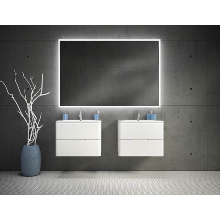 Bathworks ShowroomsFleurco CanadaHALO MIRROR 36'' W x 36'' H WITH DEFOGGER AND LIGHT