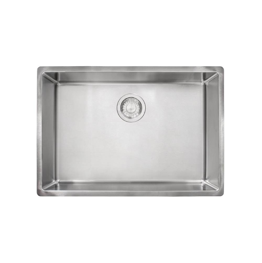 Bathworks ShowroomsFranke Residential CanadaCube 26.6-in. x 17.7-in. 18 Gauge Stainless Steel Undermount Single Bowl Kitchen Sink - CUX110-25-CA