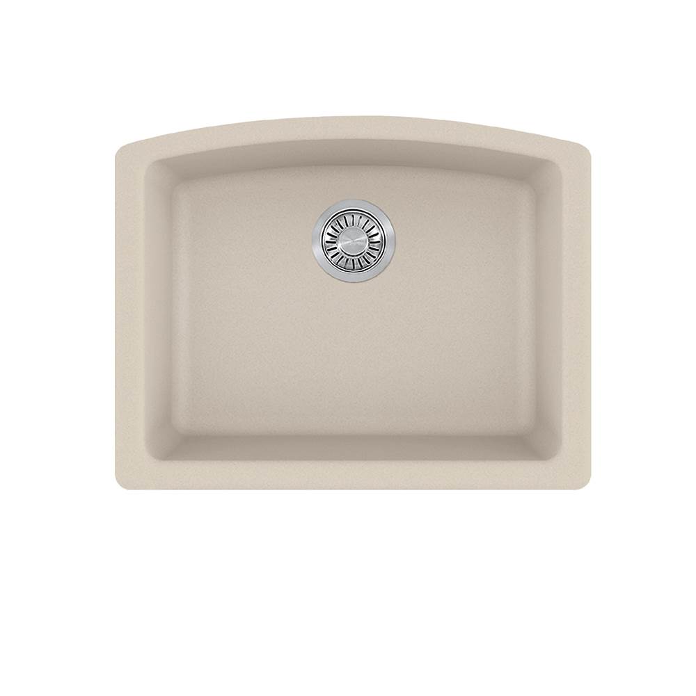 Bathworks ShowroomsFranke Residential CanadaEllipse 25.0-in. x 19.6-in. Champagne Granite Undermount Single Bowl Kitchen Sink - ELG11022CHA-CA