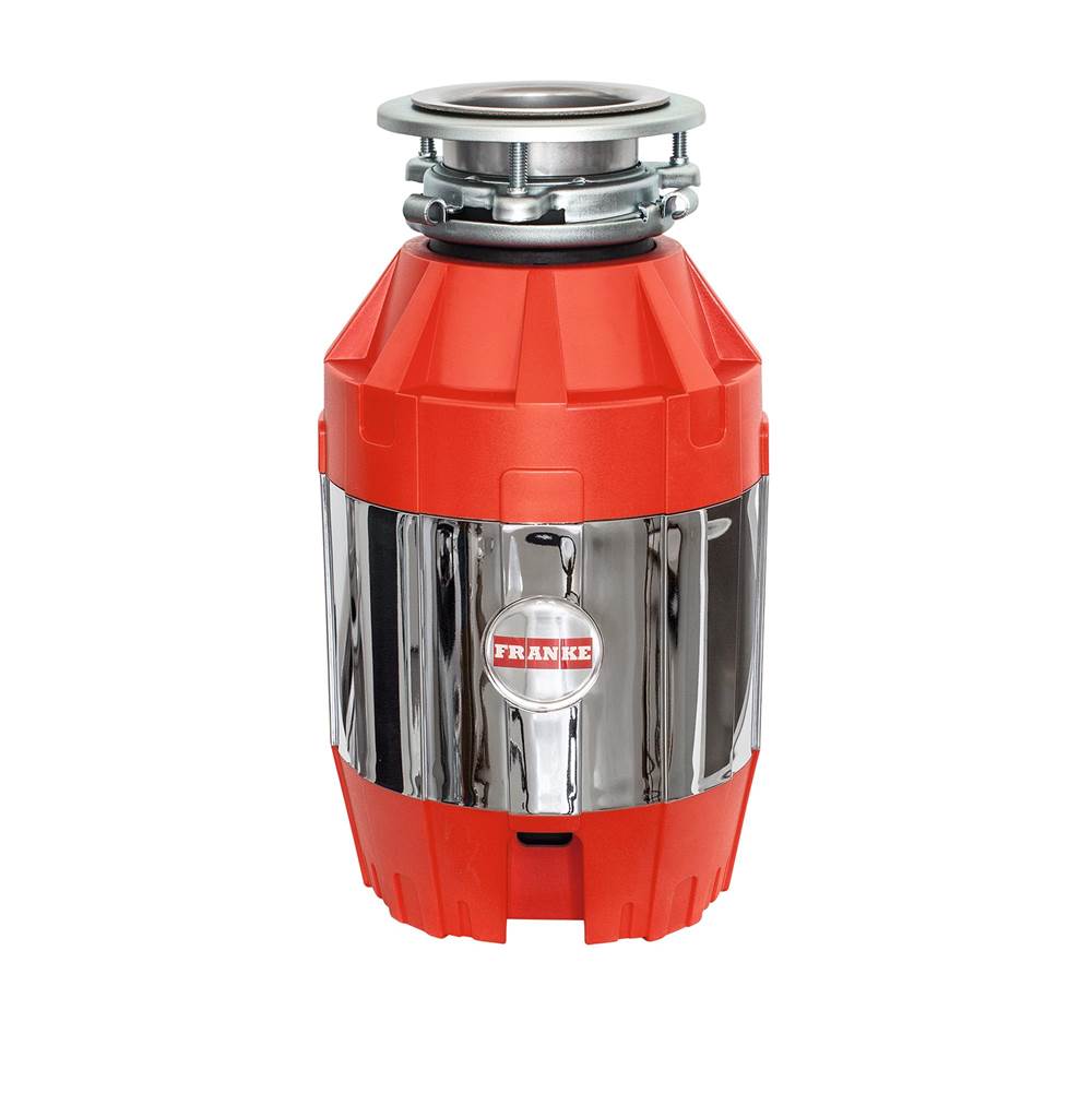 Bathworks ShowroomsFranke Residential Canada3/4 Horse Power Continuous Feed Waste Disposer Torque Master 2700 RPM Jam-Resistant DC Motor with Silverguard in Red/Chrome, FWDJ75