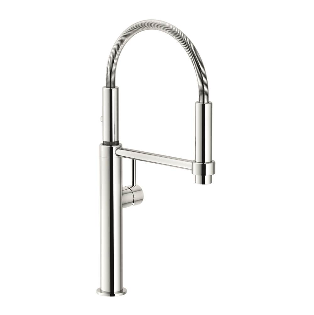 Bathworks ShowroomsFranke Residential CanadaPescara 18-inch Single Handle Semi-Pro Kitchen Faucet in Polished Chrome, PES-360-CHR
