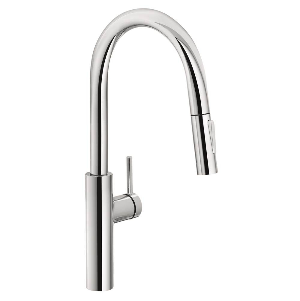 Bathworks ShowroomsFranke Residential CanadaPescara 17-inch Single Handle Pull-Down Kitchen Faucet in Polished Chrome, PES-PD-CHR