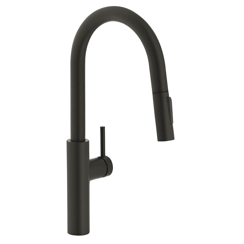 Bathworks ShowroomsFranke Residential CanadaPescara 17-inch Single Handle Pull-Down Kitchen Faucet in Matte Black, PES-PD-MBK