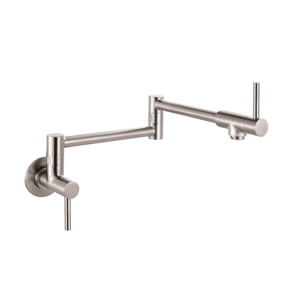 Bathworks ShowroomsFranke Residential CanadaSteel Series Two Handle Wall Mounted Pot Filler, Stainless Steel