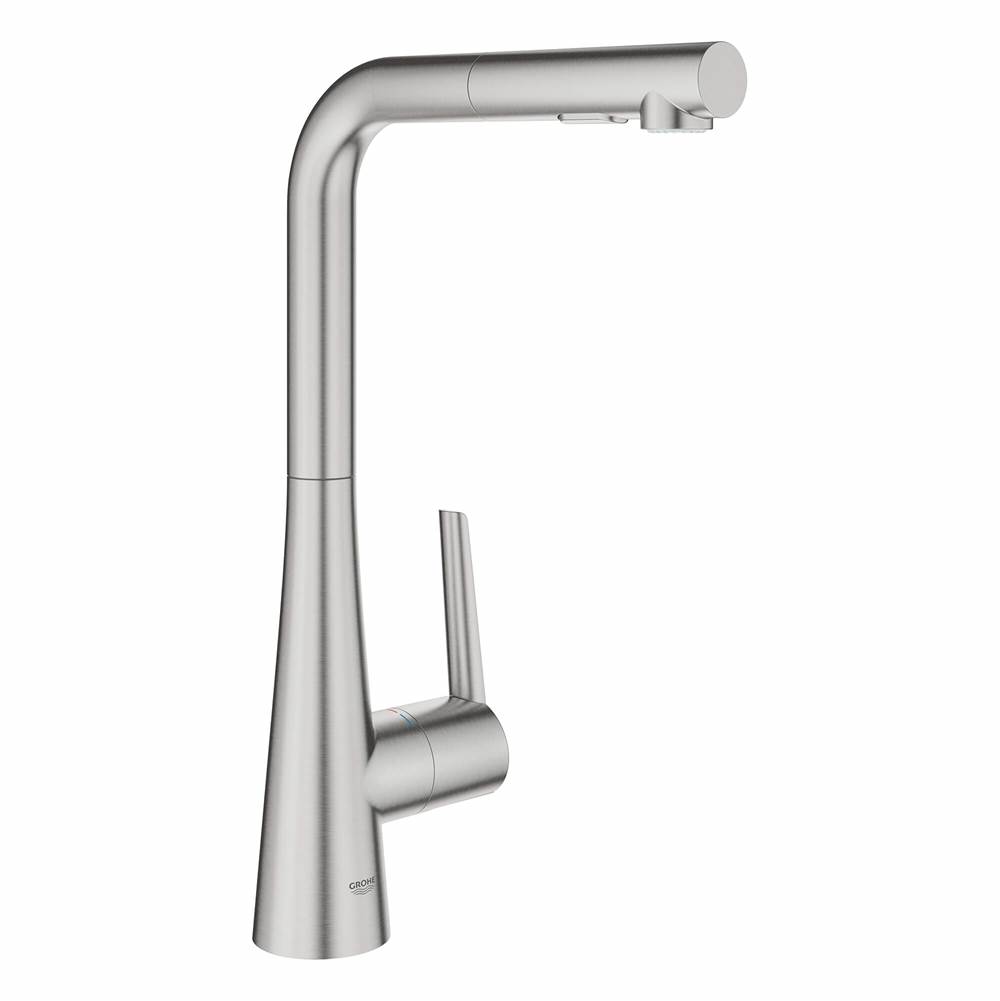 Bathworks ShowroomsGrohe CanadaZedra Single-Handle Pull-Out Kitchen Faucet Dual Spray
