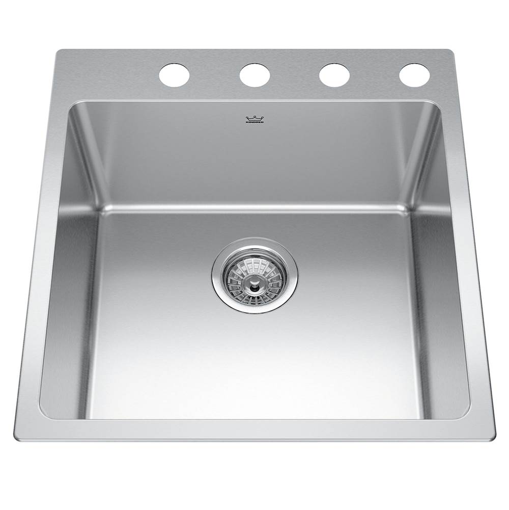 Kindred Canada Drop In Single Bowl Sink Kitchen Sinks item BSL2120-9-4
