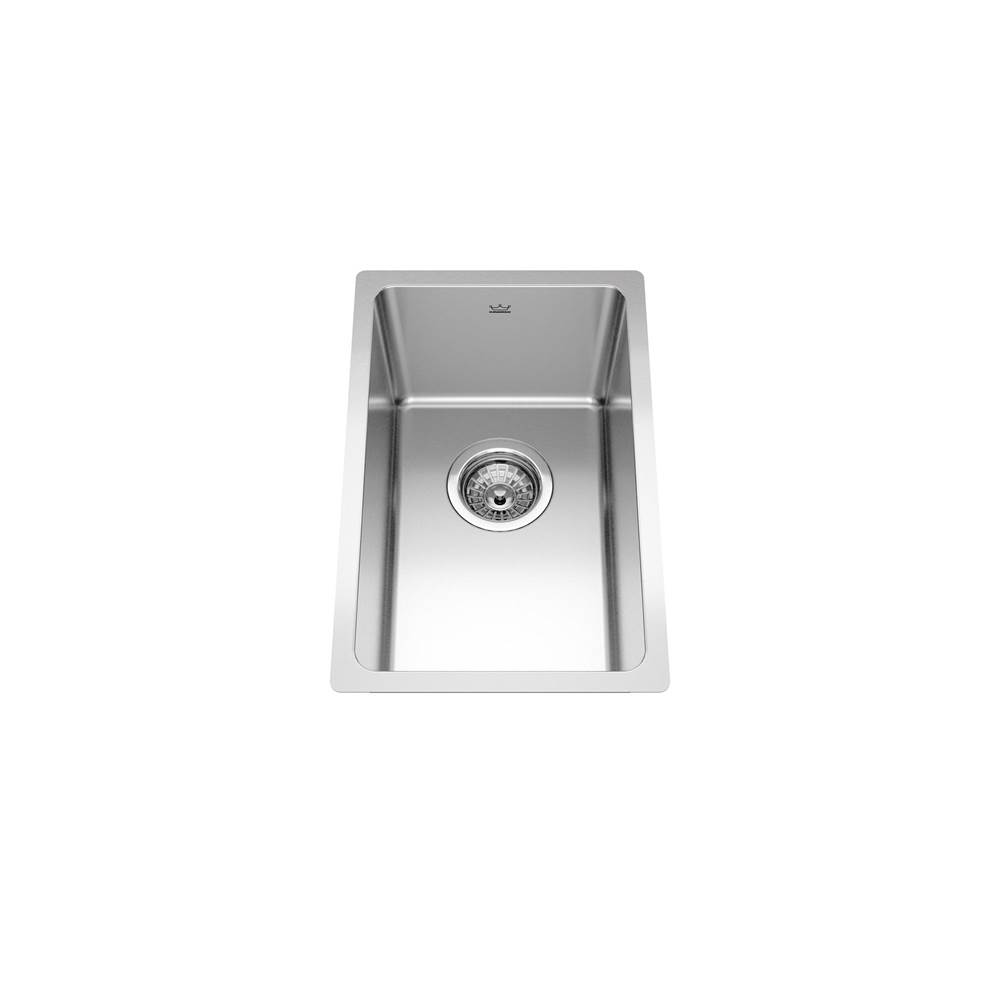Bathworks ShowroomsKindred CanadaBrookmore 11.6-in LR x 18.2-in FB Undermount Single Bowl Stainless Steel Kitchen Sink