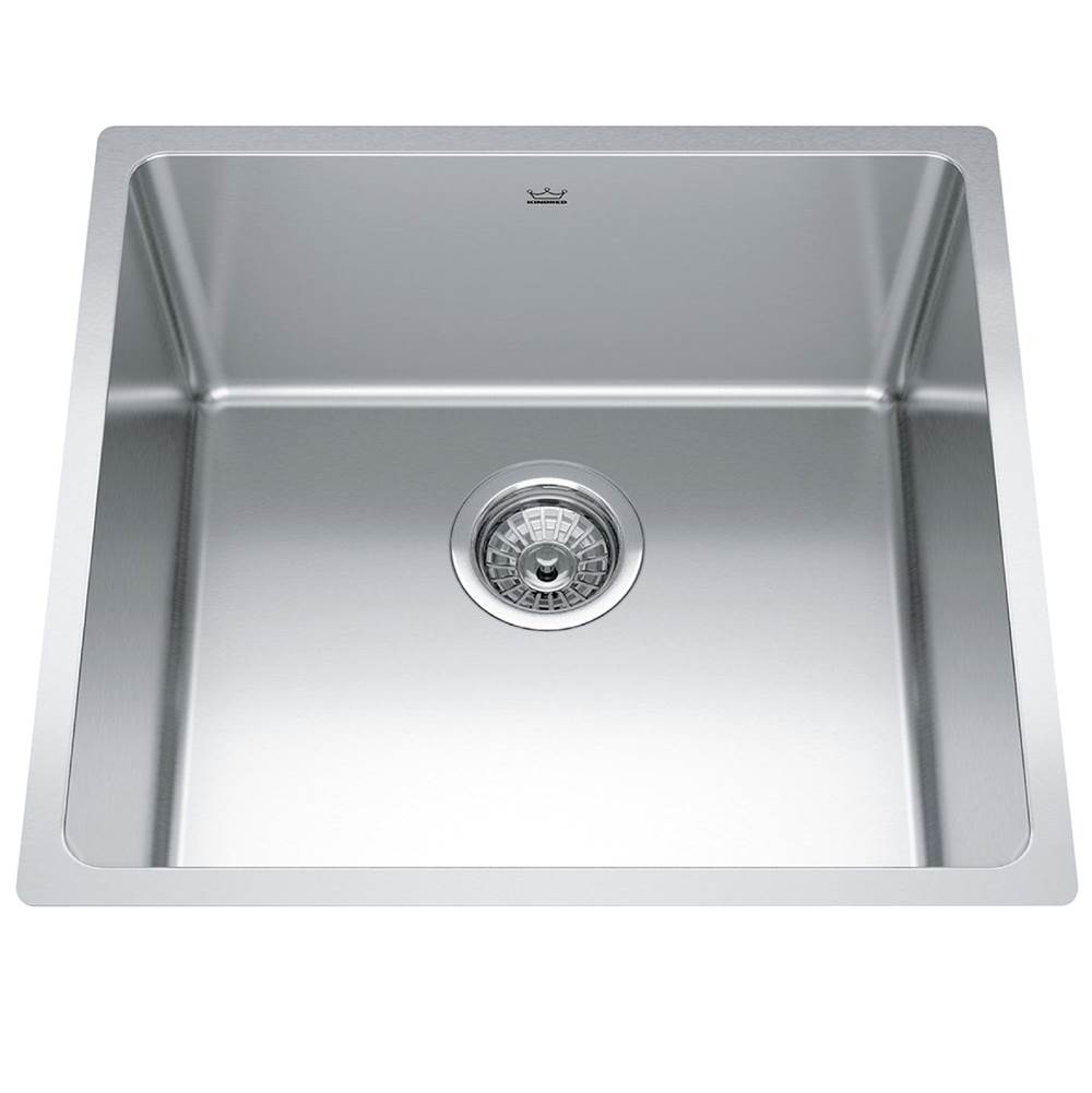 Bathworks ShowroomsKindred CanadaBrookmore 19.6-in LR x 18.2-in FB Undermount Single Bowl Stainless Steel Kitchen Sink