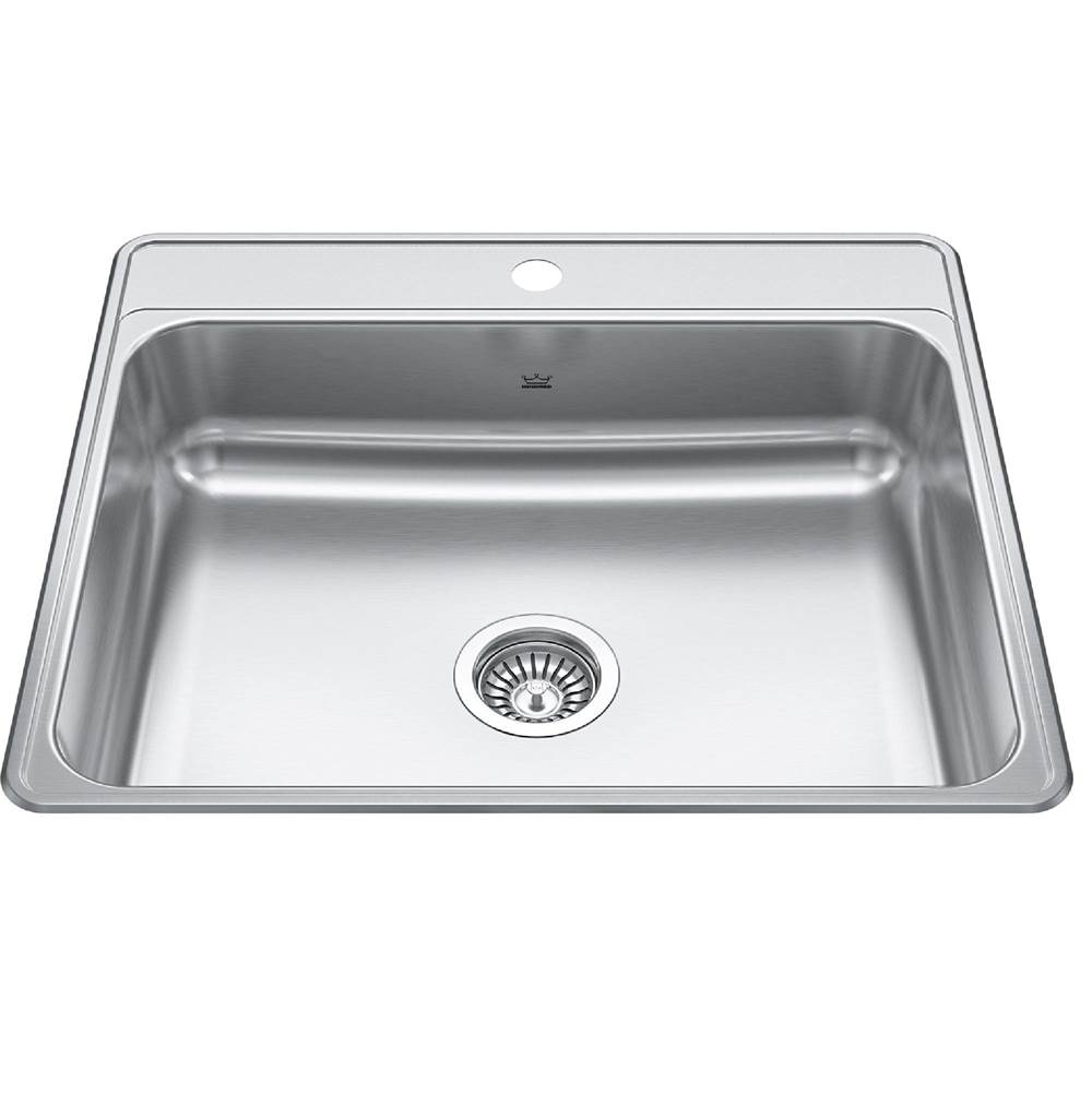 Kindred Canada Drop In Single Bowl Sink Kitchen Sinks item CSLA2522-7-1