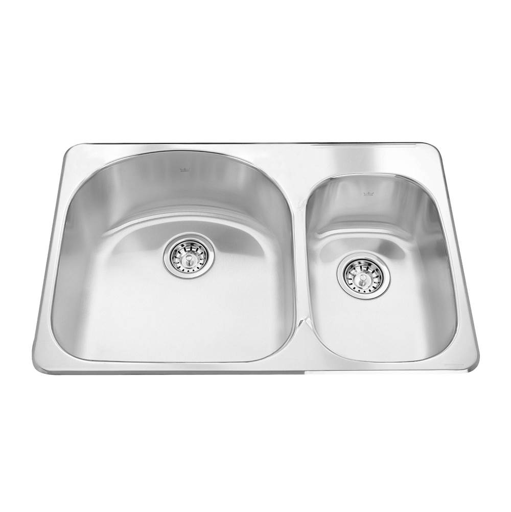 Kindred Canada Drop In Kitchen Sinks item QDC2031R/8/1