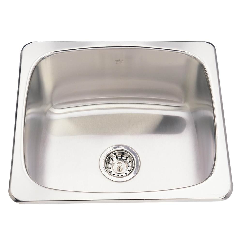 Bathworks ShowroomsKindred CanadaKindred Utility Collection 20.13-in LR x 18.13-in FB Drop In Single Bowl Stainless Steel Laundry Sink
