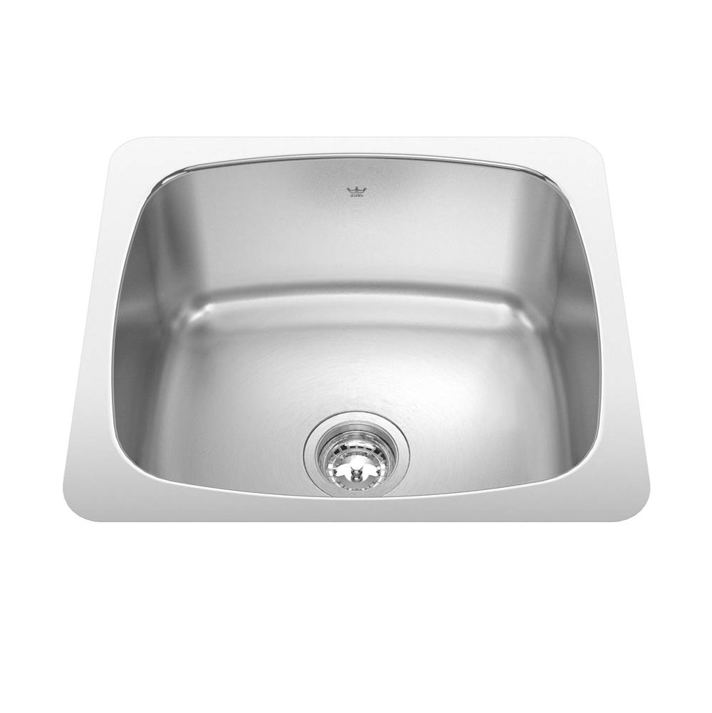 Bathworks ShowroomsKindred CanadaKindred Utility Collection 20.13-in LR x 18.13-in FB Undermount Single Bowl Stainless Steel Laundry Sink
