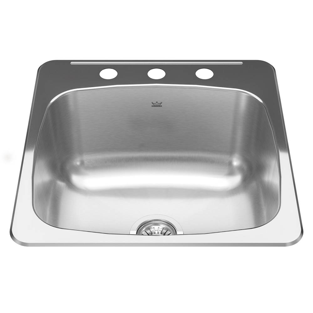 Bathworks ShowroomsKindred CanadaReginox 20.13-in LR x 20.56-in FB Drop In Single Bowl 3-Hole Stainless Steel Laundry Sink