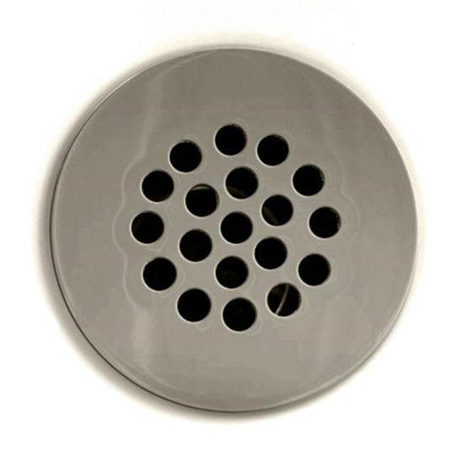 Bathworks ShowroomsKaliaDrain Without Overflow Assembly with Grid Surface Brushed Nickel